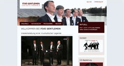Desktop Screenshot of five-gentlemen.de