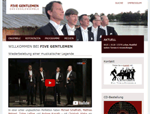 Tablet Screenshot of five-gentlemen.de